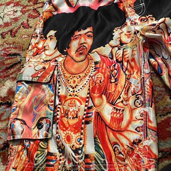 Vintage JIMI HENDRIX DragonFly swim board shorts - Picture 2 of 8